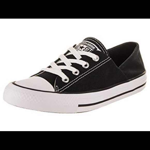 converse coral ox black